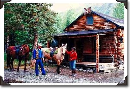 Wrangler's cabin at Horsfeld, Alaska