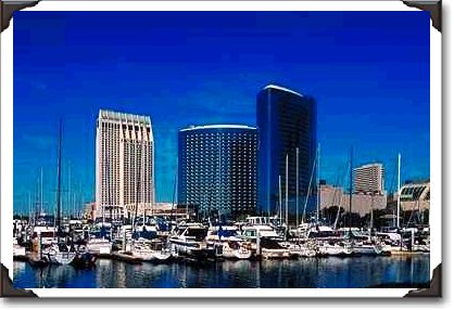 Downtown hotels and marina