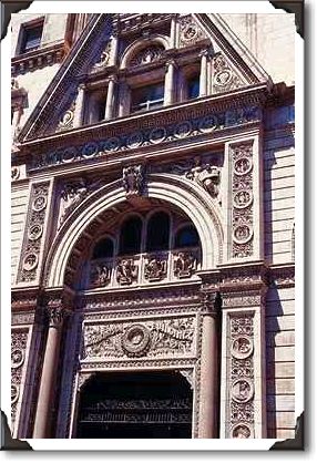 Ornately carved doorway, Witherspoon Building