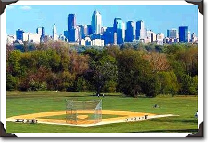 Philadelphia skyline from Fairmount Park
