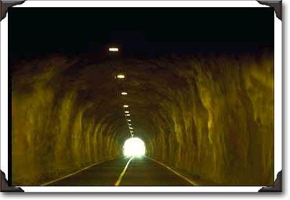 Tunnel through base of Diamond Head Volcano, Honolulu
