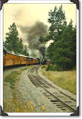 San Juan Mountains, Durango-Silverton Railroad, Colorado