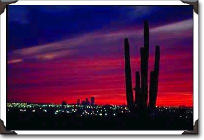 Sunset, Phoenix skyline