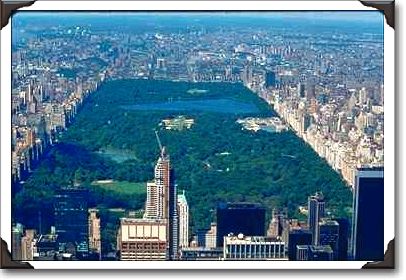 Central Park from the south, New York City