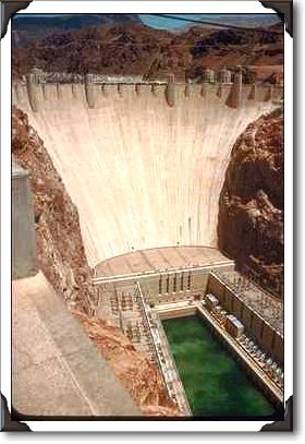 Hoover Dam, lower face, Nevada/Arizona