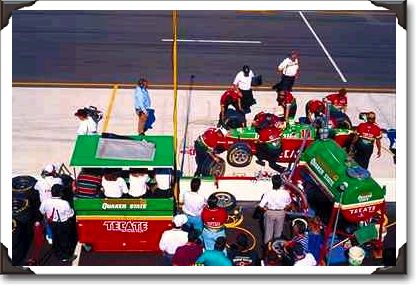 Fernandez Pits, 1995 Marlboro 500, Michigan