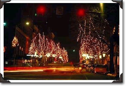 Christmas lights, Bethlehem, Pennsylvania