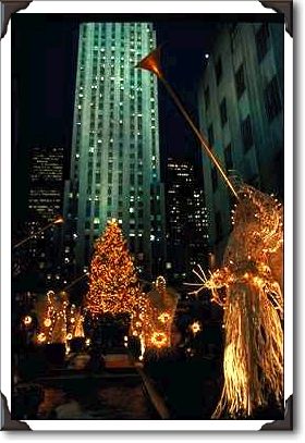 Night, Rockefeller Center, New York City