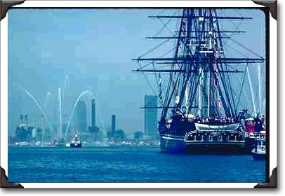 USS Constitution annual cruise in Boston Harbor