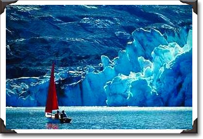 Red sail in Alaska