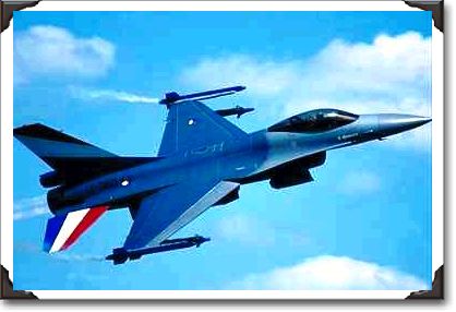 U.S.A. Air Force F-16 Fighting Falcon, jet fighter