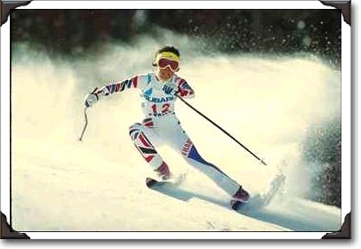 Christelle Guignard, second run, Vail, Colorado, 1989