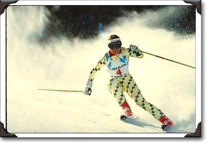 Mateja Svet, second run, Vail, Colorado, 1989