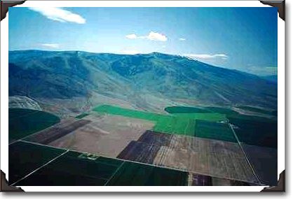 Mountain, fields, Burley, Idaho