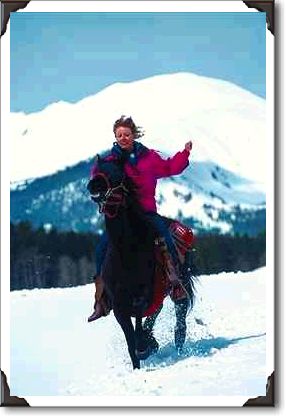 Horseback riding at Silverthorne, Colorado