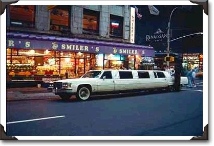 Stretch limo, New York City, New York