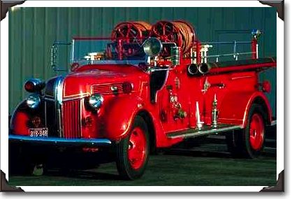 Seagrave fire engine, Redlands, California Fire Department