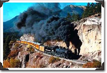 Durango and Silverton Railroad, No. 481, Bear Creek Canyon, Colorado
