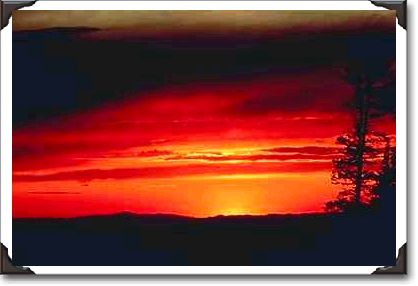 Sunset near Cedar Breaks National Monument, Brian Head, Utah