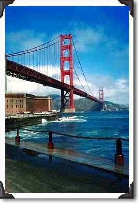 Fort Point and Golden Gate Bridge, San Francisco, California