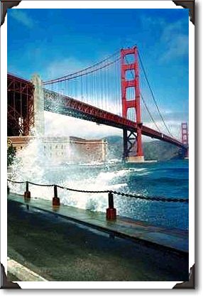 Fort Point and the Golden Gate Bridge, San Francisco, California