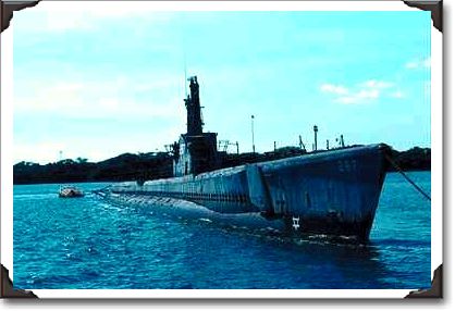 Fleet submarine from World War ll, Honolulu, Hawaii