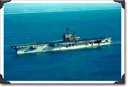 "USS KittyHawk" CV-63 home-ported at San Diego, California