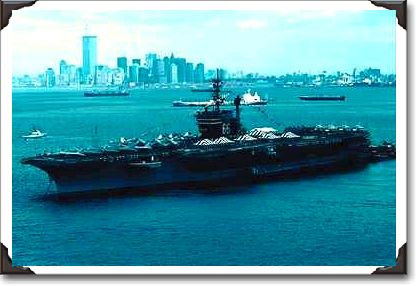 CV-66 "America", off Manhattan, New York