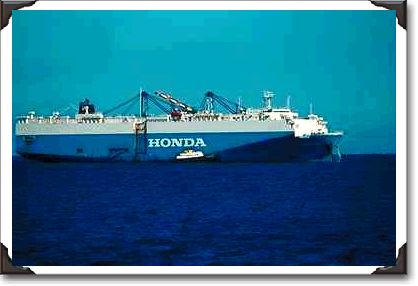 Honda auto transport ship, Solar Wing, Los Angeles Harbor, California