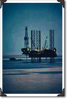 Oil rig, Santa Barbara, California