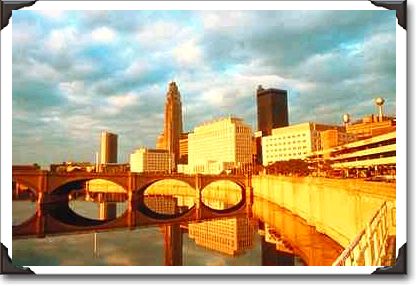 Skyline, Town St. Bridge, Lincoln-LeVeque, Columbus, Ohio