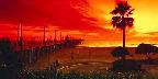 A gorgeous sunset at the pier, Huntington Beach, California