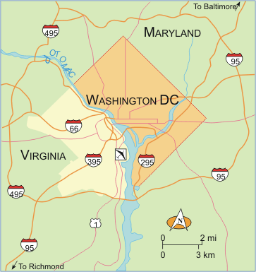 District of Columbia Map