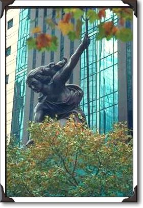 Portland, "Portlandia", Hammered Copper Statue