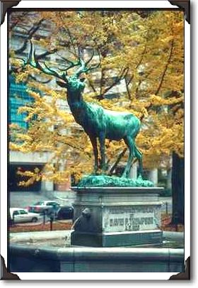 Portland, Lownsdale Square, The Elk Statue