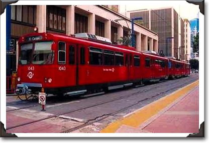 Trolley at Civic Center