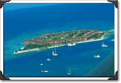 Aerial view of Fort Jefferson, Dry Tortugas National Park
