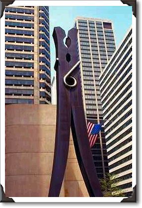 Claes Oldenburg's colossal clothes-pin