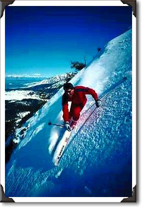 Skier at Mammoth Mountain, California