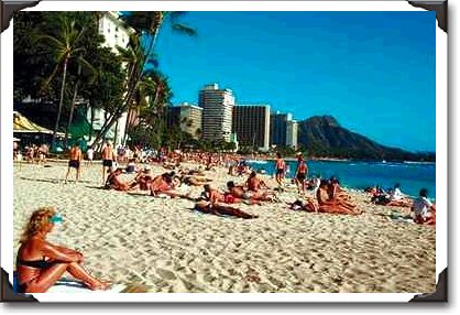 Waikiki Beach scene