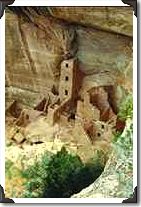 Anasazi Indian cliff dwellings, Square Tower House, New Mexico