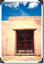 Pueblo style architecture, historical Painted Desert Inn, Arizona