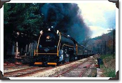 Reading RR, 4-8-4 #2102 with "Rambles", Hunters Run, PA