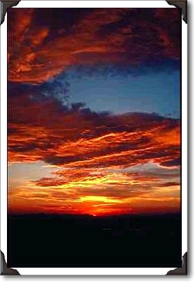 Sunset over Mohave Desert near Lower Colorado River