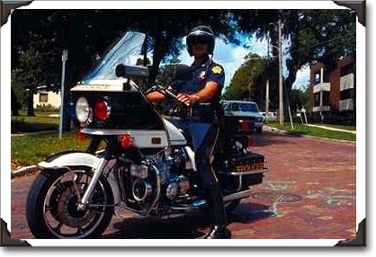 Orlando Police motorcyclist, Florida