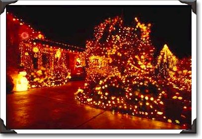 Elaborate Christmas lights, Everett, Washington