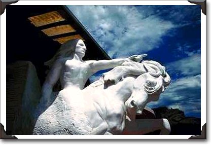 Model of Crazy Horse in the Black Hills