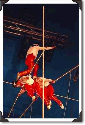 High wire act, Circus Circus