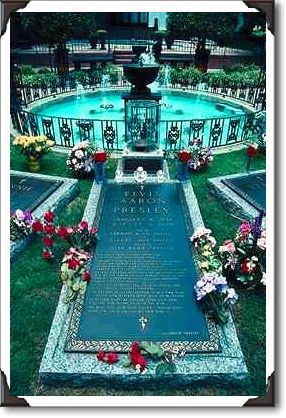 Elvis Presley's grave, Graceland, Memphis, Tennessee