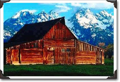 Old cabin, Grand Teton National Park, Wyoming